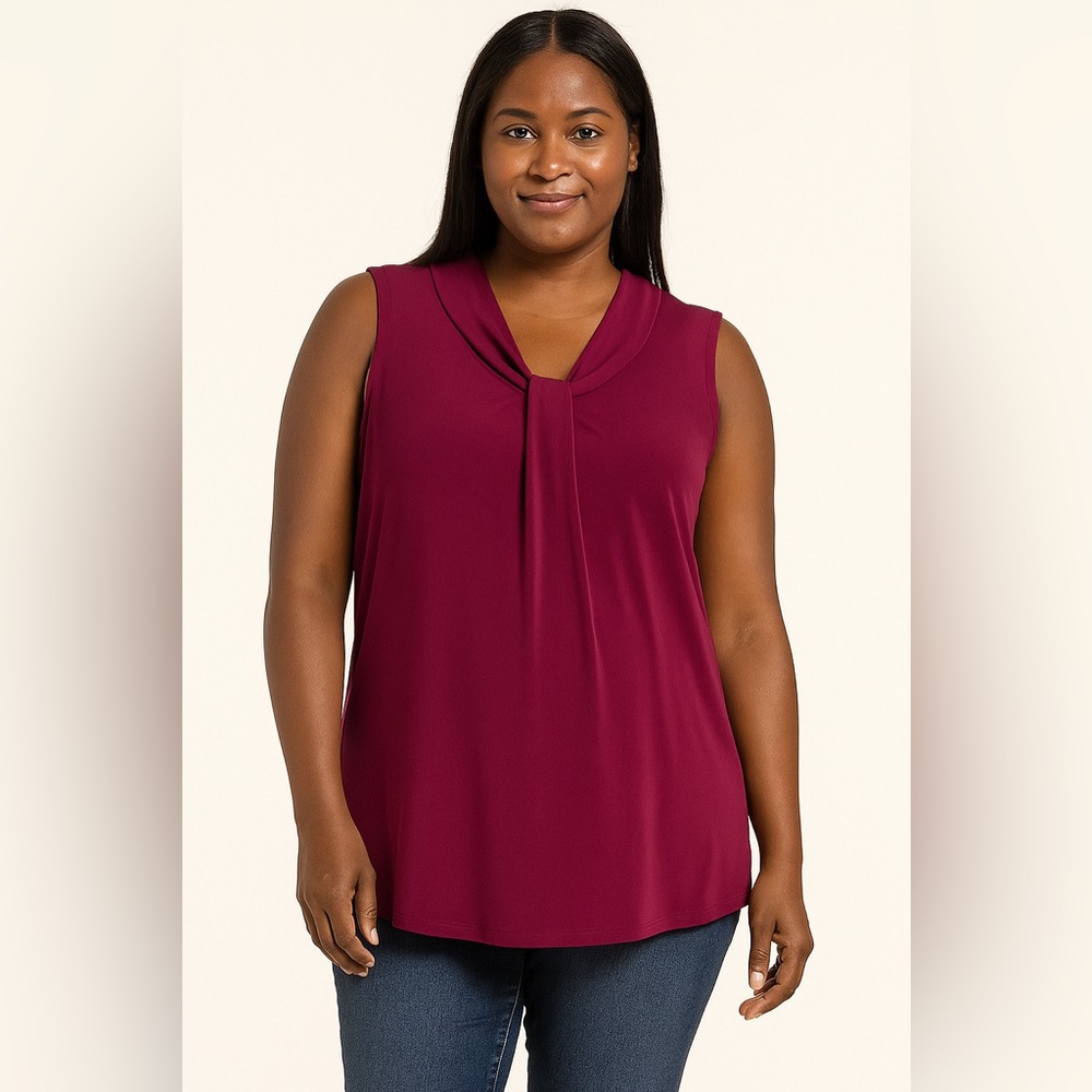 💗5 for $25💗 Dana Buchman Red Sleeveless Blouse